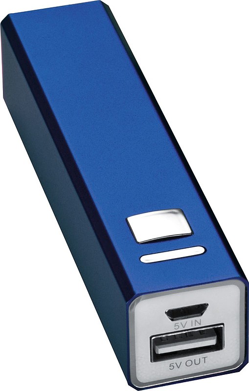 ADOLFA Power banka 2200MAh s USB kabelem, modrá