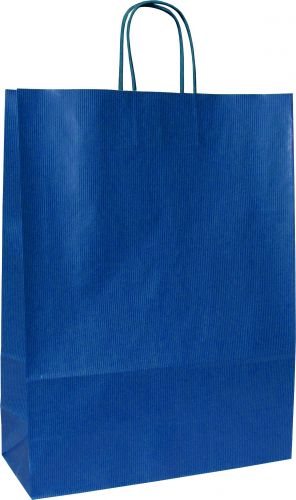 ANKA 32 Modrá papírová taška 32x12x42,5 cm, kroucená držadla