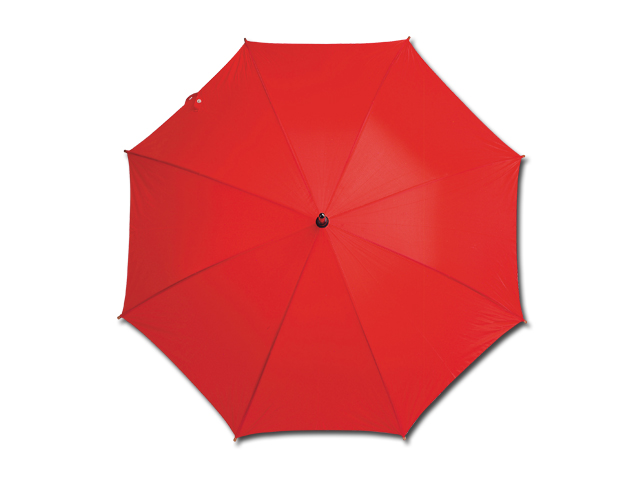 AUTOMATIC polyesterový vystřelovací deštník, 8 panelů, Červená