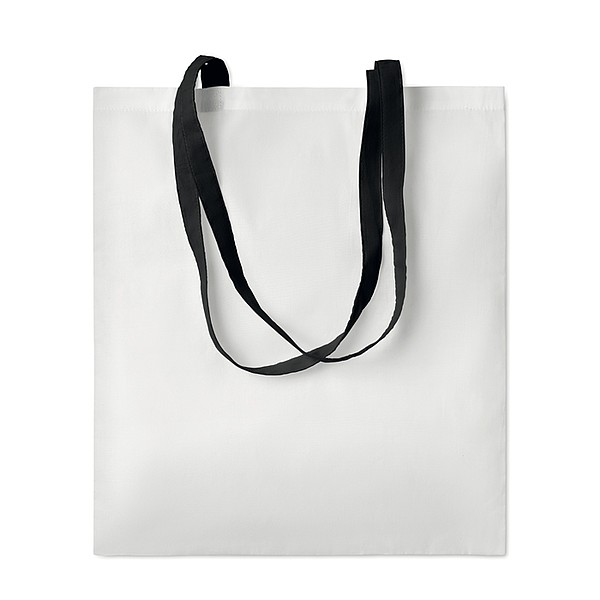 BACARIA Nákupní taška s dlouhými uchy, ze směsi polyesteru 90 % a bavlny 10 %, černá