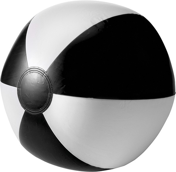 BALON Nafukovací míč průměr 26 cm, černo bílý