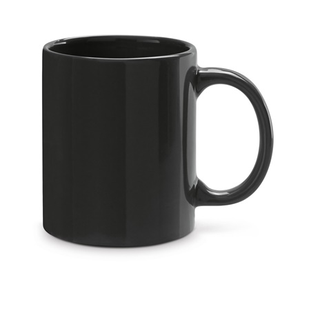 černá BARINE. Keramický hrnek o objemu 350 ml, černá