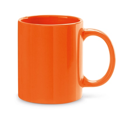 oranžová BARINE. Keramický hrnek o objemu 350 ml, oranžová