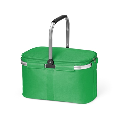 zelená BASKIT. Flexibilní piknikový koš z 600D 25 L, zelená