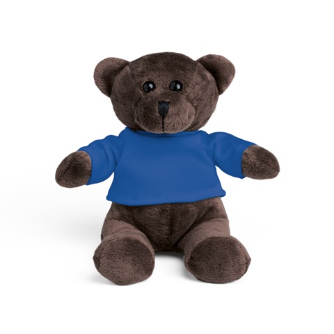 královská modrá BEAR. Plyšový medvídek s tričkem, královská modrá