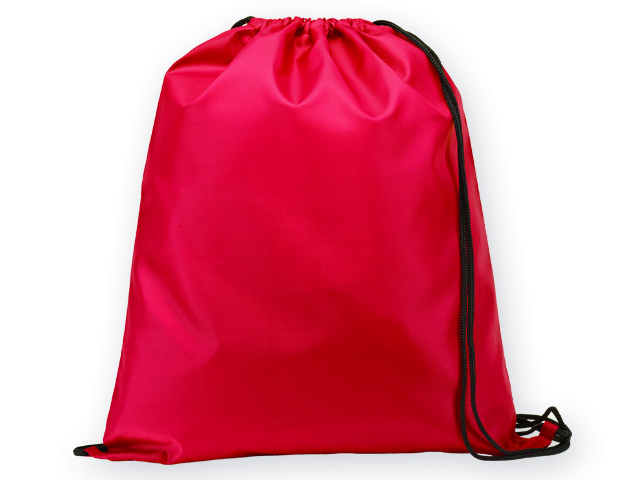 BEXINGTON polyesterový stahovací batoh, 210D, Červená