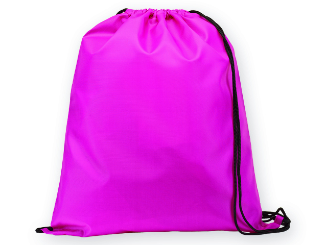BEXINGTON polyesterový stahovací batoh, 210D, Růžová