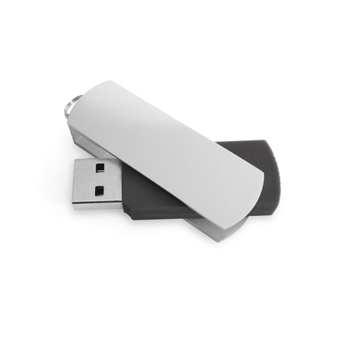 BOYLE 8GB. 8GB USB flash disk s kovovým klipem, černá