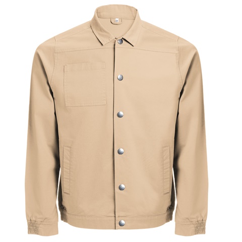 světle hnědá BRATISLAVA. Unisex bunda z bavlny a elastanu, světle hnědá, 3XL