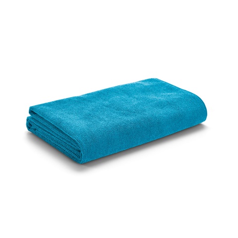 světle modrá CALIFORNIA. Plážový ručník z mikrovlákna (250 g/m²), světle modrá