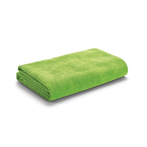 světle zelená CALIFORNIA. Plážový ručník z mikrovlákna (250 g/m²), světle zelená