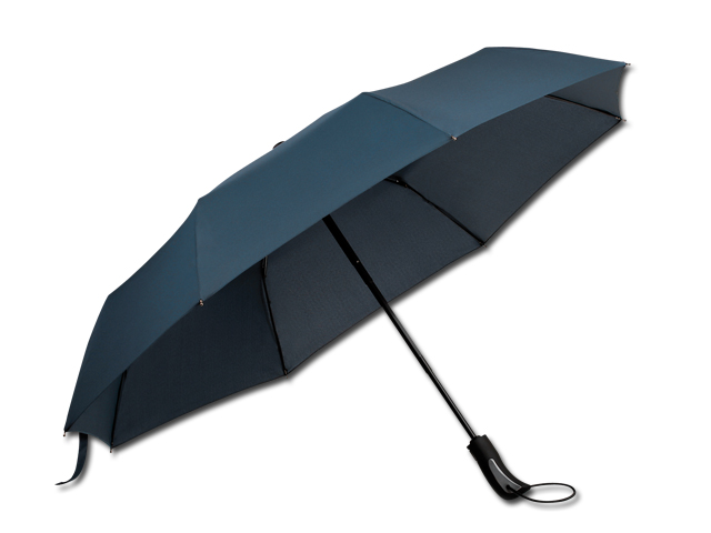CAMPANELA polyesterový skládací deštník, open/close, 8 panelů, Modrá