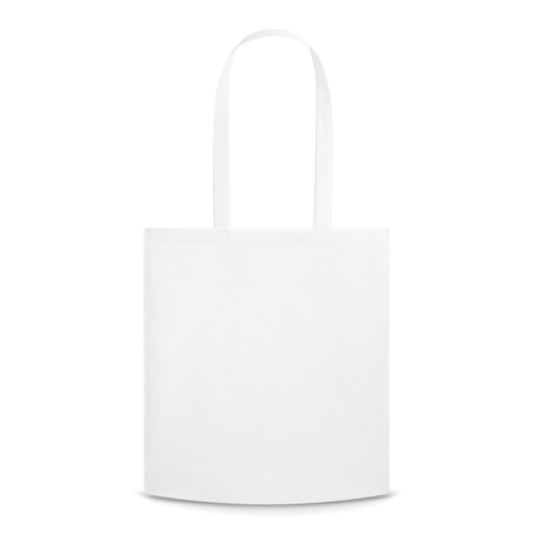 bílá CANARY. Taška z netkané textilie (80 g/m²), bílá