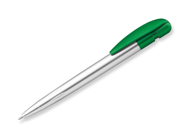 CANDIS SILVER plastové kuličkové pero, modrá náplň, Zelená