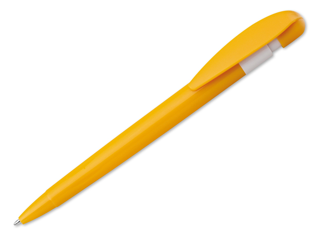 CANDIS plastové kuličkové pero, modrá náplň, Žlutá