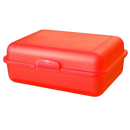 CENARO Svačinová krabička s přepážkou, světle červená