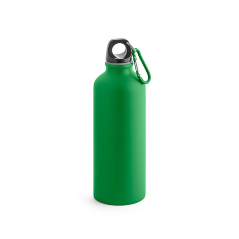 zelená COLLINA. Hliníková láhev s karabinou 540 ml, zelená