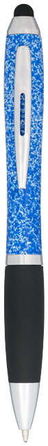 CRISTOBAL Kuličkové pero s otočným mechanismem a stylusem, černá n., modrá