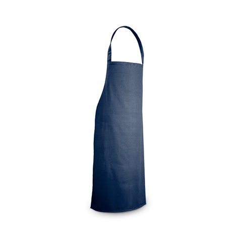 Námořnická modrá CUMIN. Bavlněná keprová zástěra (180 g/m²), námořnická modrá