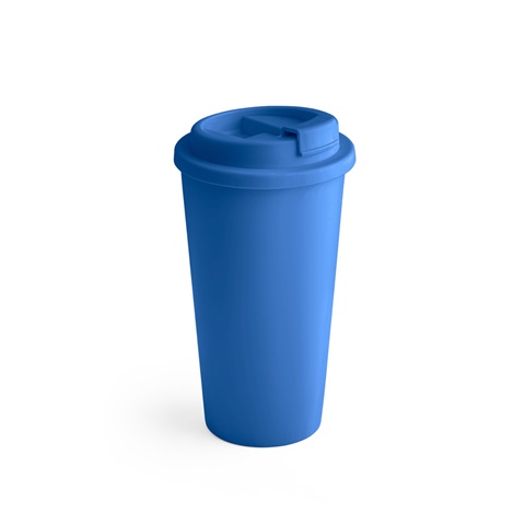 královská modrá CUPPARI. Cestovní hrnek ze PP, královská modrá