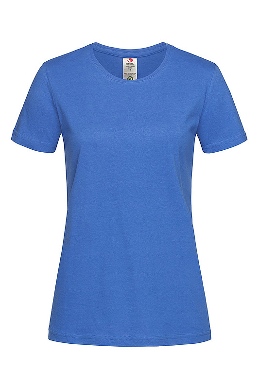 Dámské tričko STEDMAN CLASSIC -T ORGANIC WOMEN z bio bavlny, sv. král. modrá XS