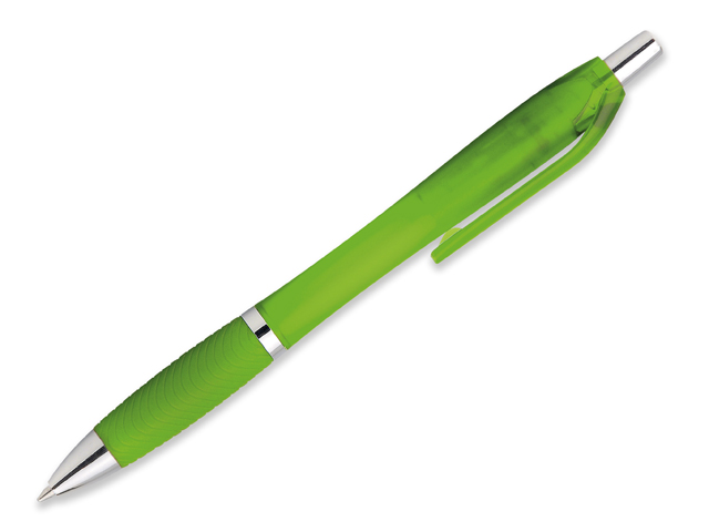 DARBY FROSTY plastové kuličkové pero, modrá náplň, Světle zelená