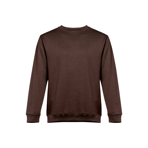 tmavě hnědá DELTA. Mikina (unisex) z bavlny a polyesteru, tmavě hnědá, L