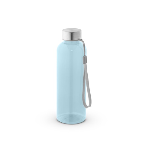 Modrá aqua ENDERS M. Recyklovaného PET (100% rPET) láhev s lesklým průsvitným povrchem 600 ml, modrá aqua