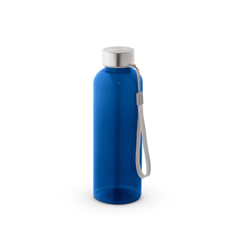 modrá ENDERS M. Recyklovaného PET (100% rPET) láhev s lesklým průsvitným povrchem 600 ml, modrá