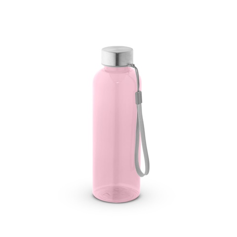 světle růžová ENDERS M. Recyklovaného PET (100% rPET) láhev s lesklým průsvitným povrchem 600 ml, světle růžová