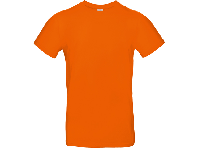 EXALTICO XTRA pánské tričko, 185 g/m2, vel. S, B&C, Fluorescenční oranžo