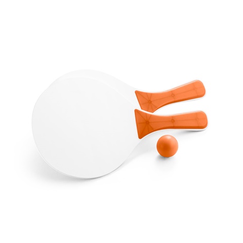 oranžová FILIPINAS. MDF plážové rakety, oranžová