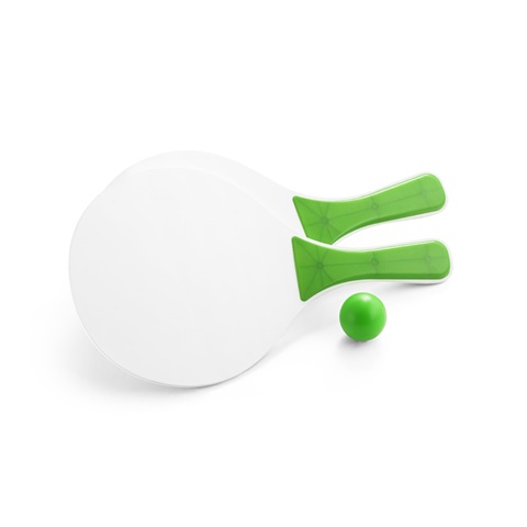 světle zelená FILIPINAS. MDF plážové rakety, světle zelená