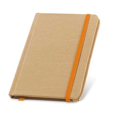 oranžová FLAUBERT. Kapesní poznámkový blok se stranami bez line, oranžová