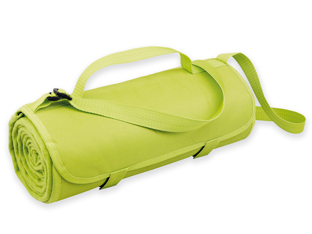 FLEECE cestovní fleecová deka, spodní strana voděodolná, 160 g/m2, Světle zelená
