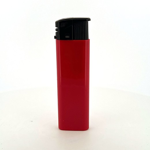 FUDION Plastový elektrický zapalovač, červená