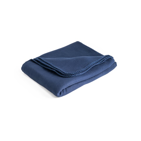 modrá GALLIOT. Teplá deka (180 g/m²) z recyklovaného polyesteru (100% rPET), modrá