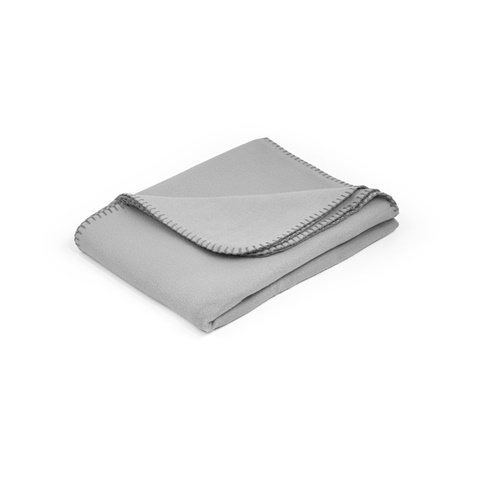 šedá GALLIOT. Teplá deka (180 g/m²) z recyklovaného polyesteru (100% rPET), šedá