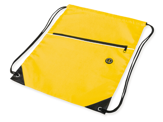 GARU polyesterový stahovací batoh, 210D, Žlutá
