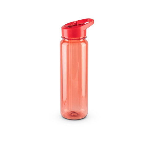 červená GILMORE. Recyklovaného PET (100% rPET) sportovní láhev s lesklým průsvitným povrchem 750 ml, červená