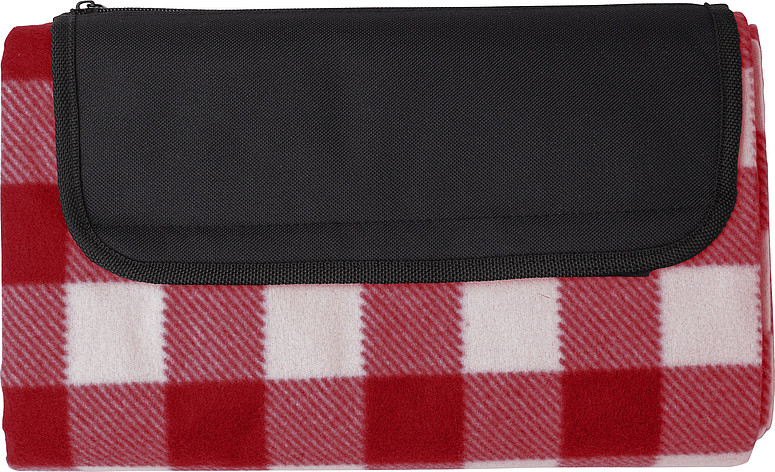 GRASA Kostkovaná pikniková deka z RPET, červená