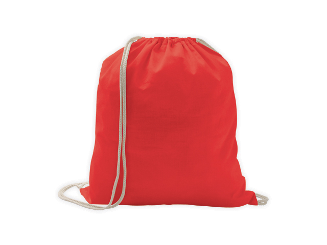 ILFORD bavlněný stahovací batoh, Červená
