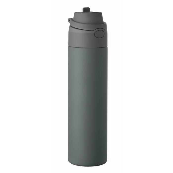 modrá modrošedá Jednostěnná láhev 650ml, modrošedá