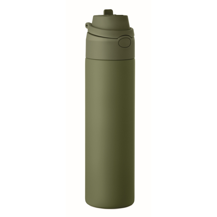 tmavě zelená Jednostěnná láhev 650ml, tmavě zelená