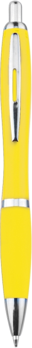 JORGE Plastové kuličkové pero, žluté
