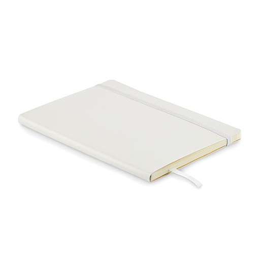 KARDEN Linkovaný zápisník A5 s měkkými deskami z recyklovaného PU, 160 stran, bílá