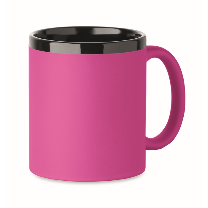 fuchsiová Keramický hrnek na laser 300ml, fuchsiová