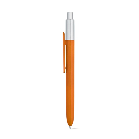 oranžová KIWU CHROME. Kuličkové pero z ABS, oranžová
