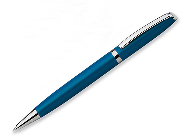 LANDO kovové kuličkové pero, modrá náplň, Modrá