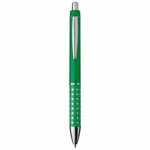 LANDRY Kuličkové pero, modrá náplň, třpytivé efekty v úchopu,zelené